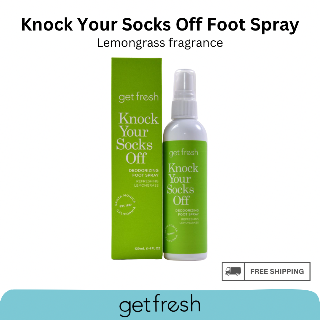 GET FRESH Knock Your Socks Off Foot Spray Cooling Deodorising Lemongrass 120ml