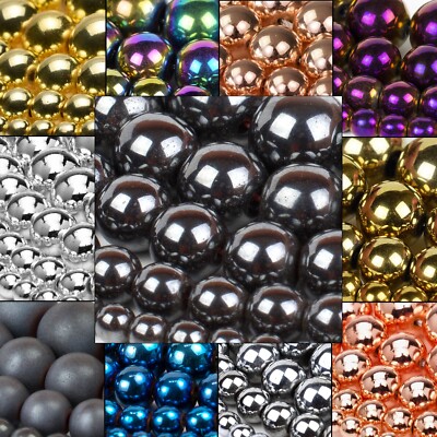 Hematite Beads Jewelry Making Round 4mm 6mm 8mm 10mm 12mm 15  Strand Wholesale