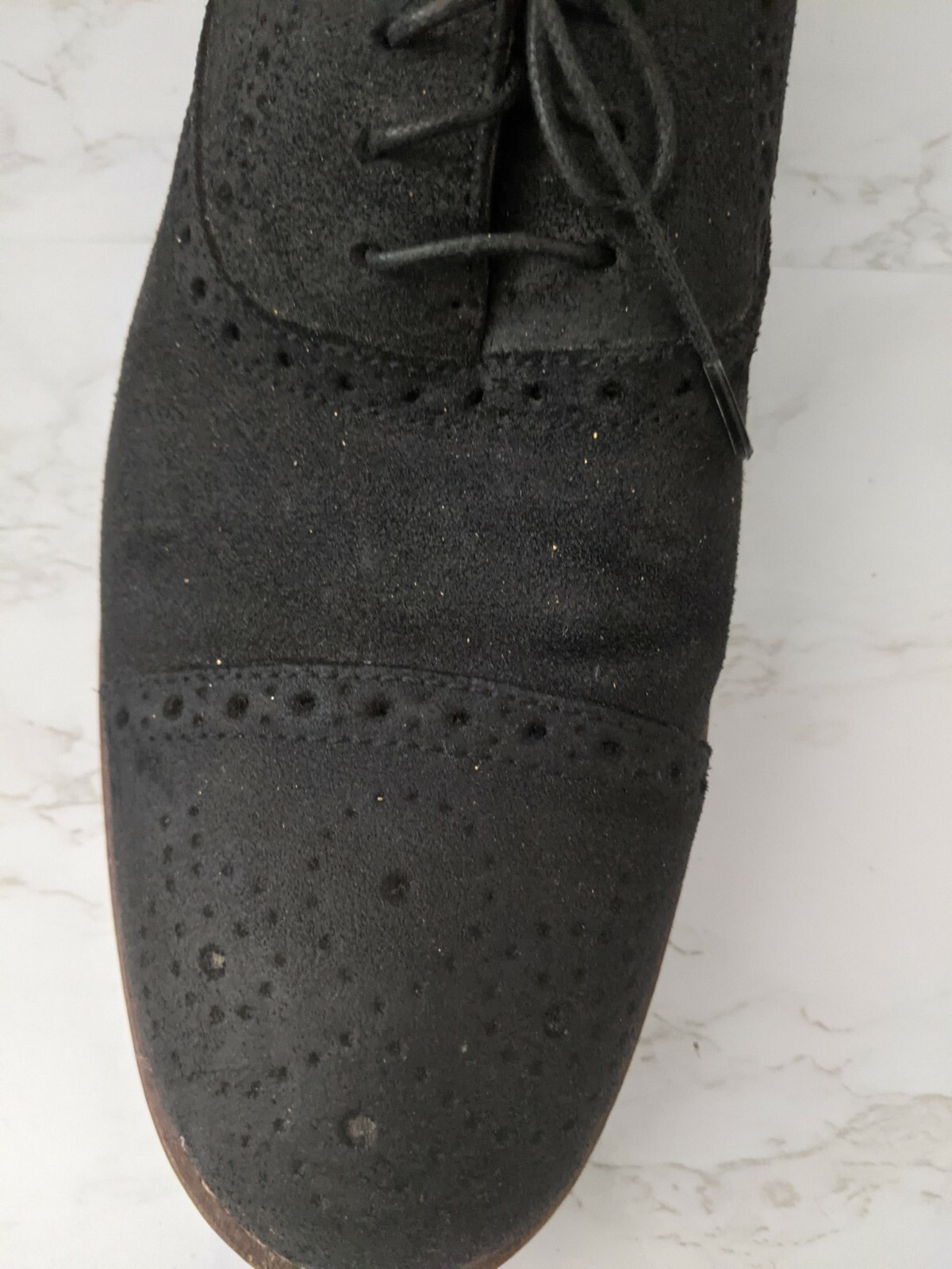 Johnston And Murphy Conard Gray Suede Cap Toe Oxf… - image 9