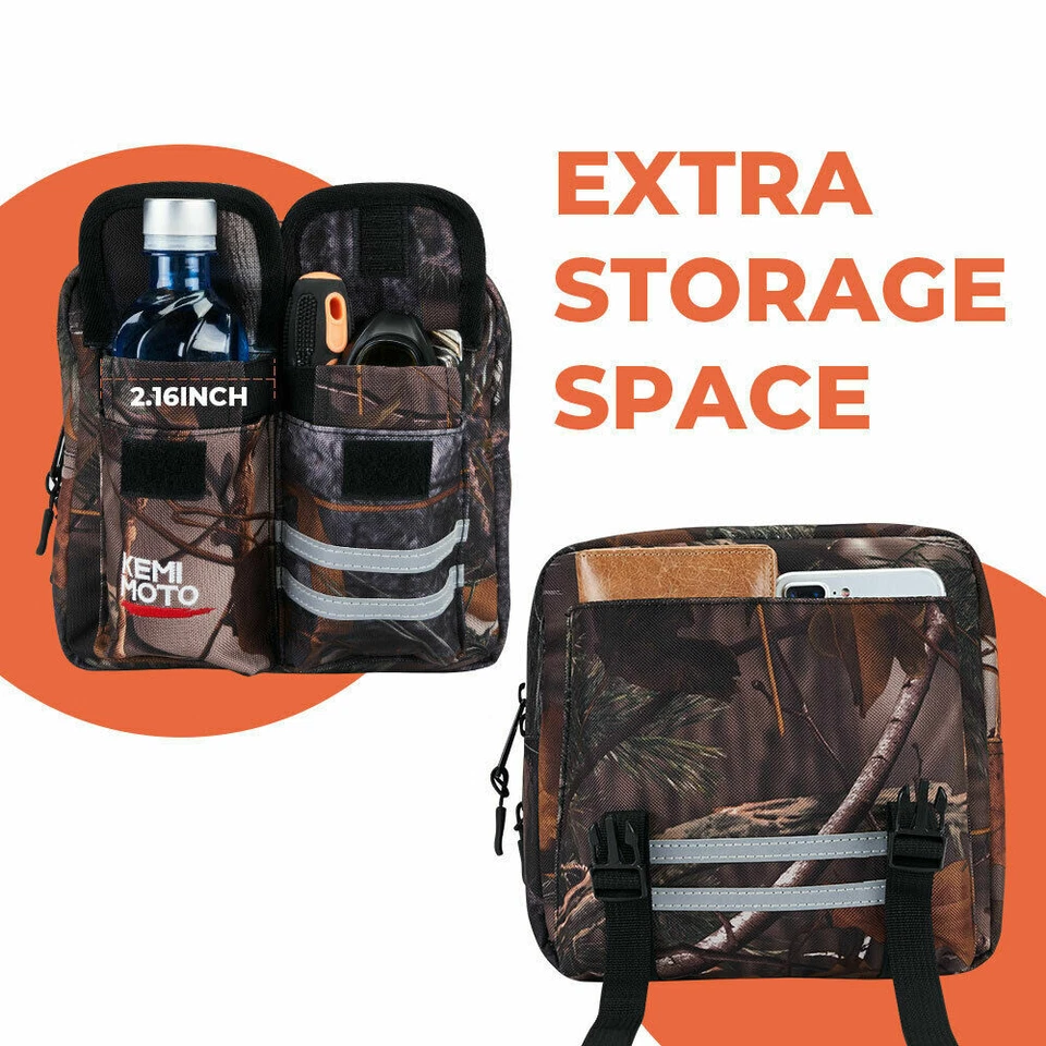 KEMIMOTO Camuflagem ATV Tanque Sela Bolsa de Armazenamento Para Polaris Sportsman 450 570 Yamaha - Imagem 4 de 4