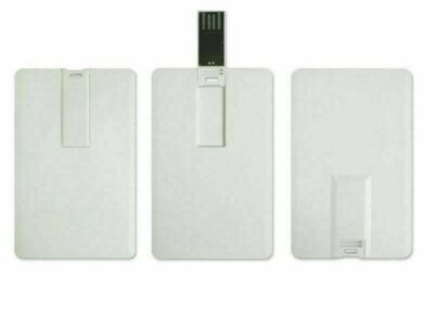 Weiße Kreditkarte USB Flash Drive Stift USB 2.0 Flash Speicher 2GB 4GB 8GB 16GB 32GB