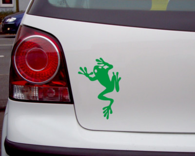 Kletternder Frosch Aufkleber Froschaufkleber Sticker Autoaufkleber 25 Farben