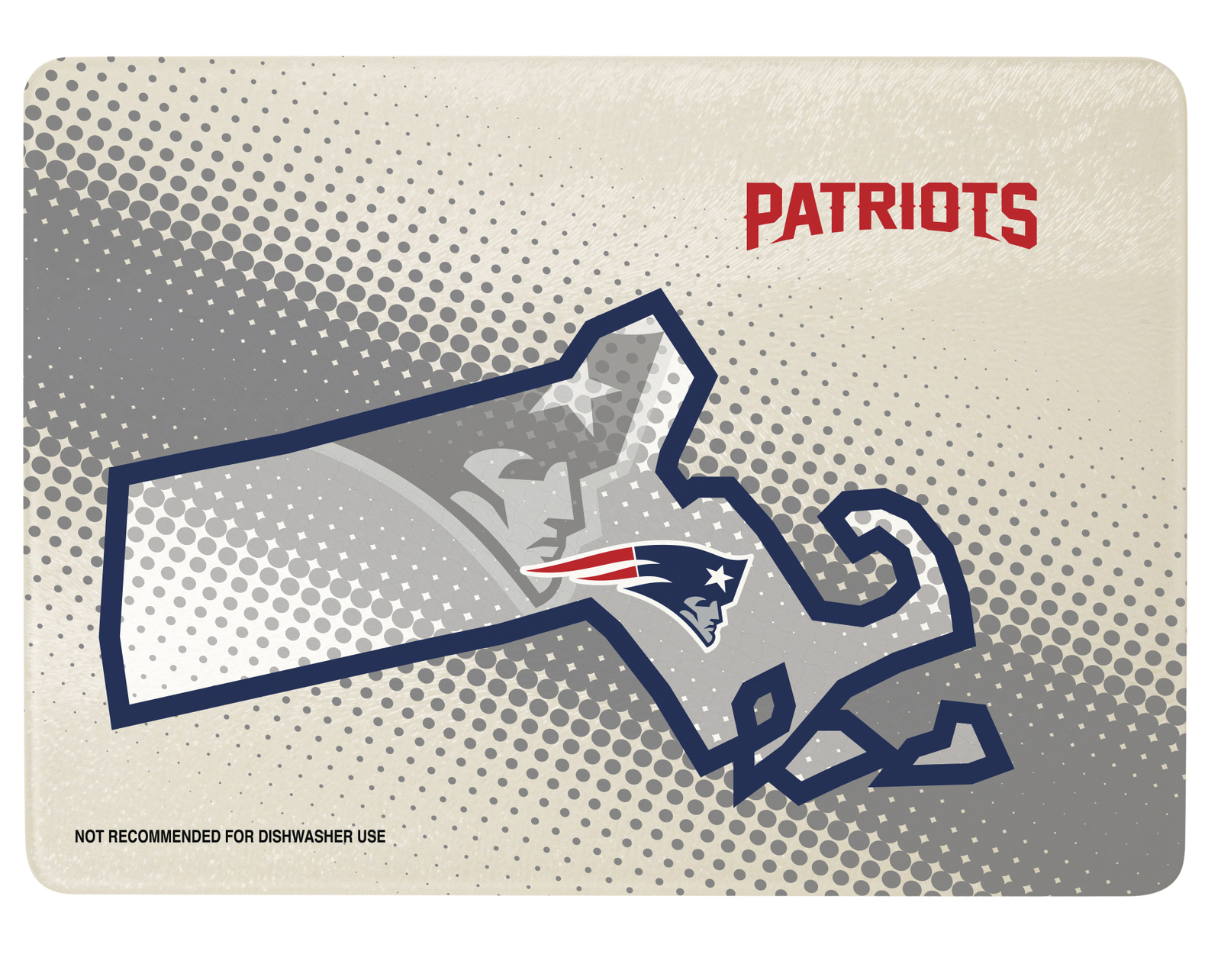 Стеклянная разделочная доска New England Patriots 12 x 8 дюймов