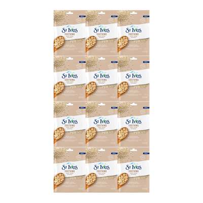 St. Ives Soothing Oatmeal Sheet Mask, 1 Sheet Mask (Pack of 12)