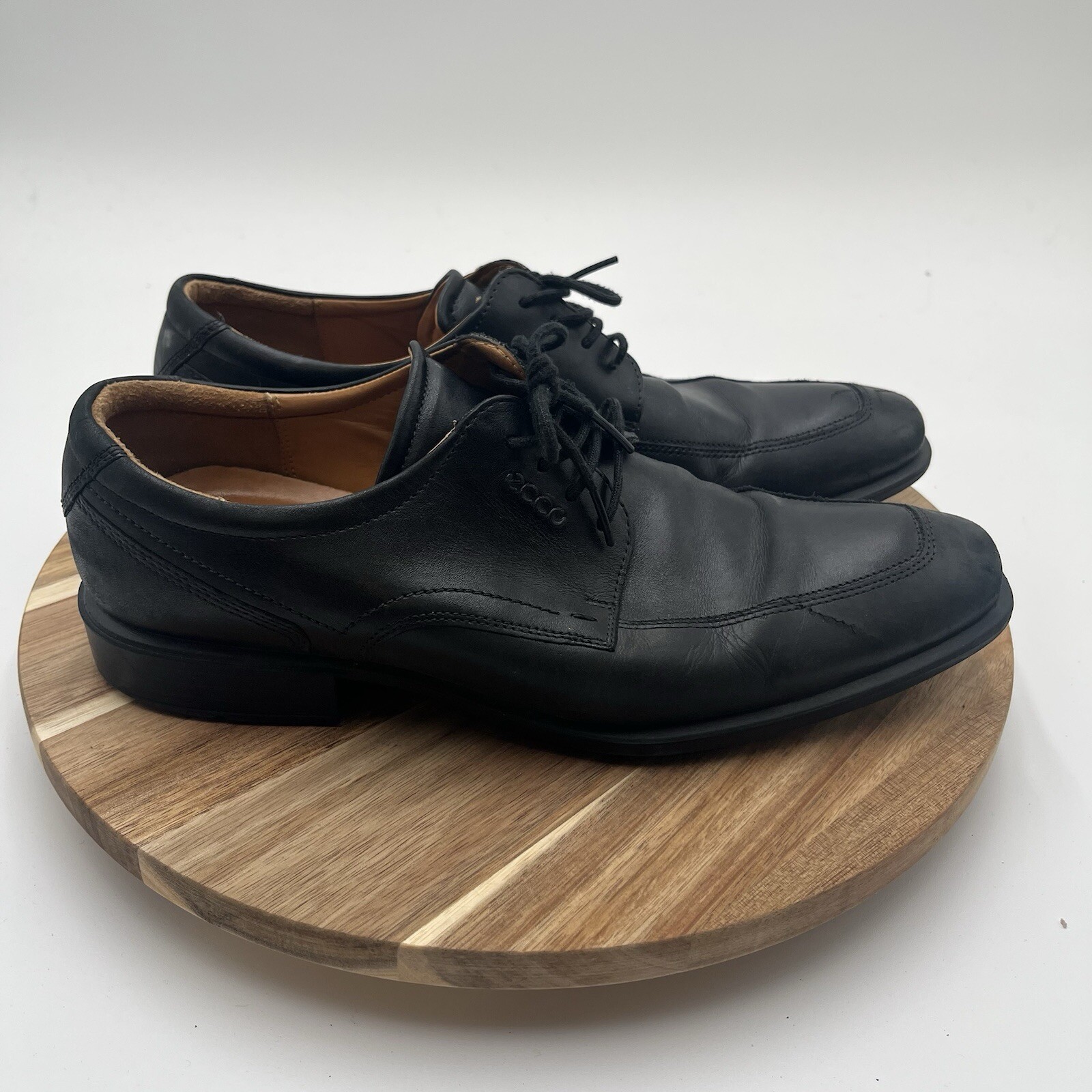 SAOLA Scarpe eleganti stringate Ecco uomo grembiule Cairo in pelle nera taglia 11 US