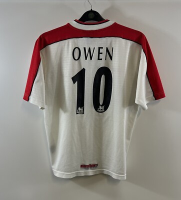 Liverpool Owen 10 Away Football Shirt 1998/00 Adults Medium Reebok