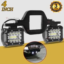 Tow Trailer Hitch Mounting Bracket Kit Led Work Lights Pods Backup Reverse Truck