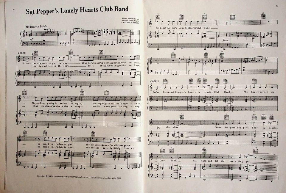 The Beatles 1967 Book 5 Piano Guitar Vocal Sheet Music Song Book - Image 3 of 4