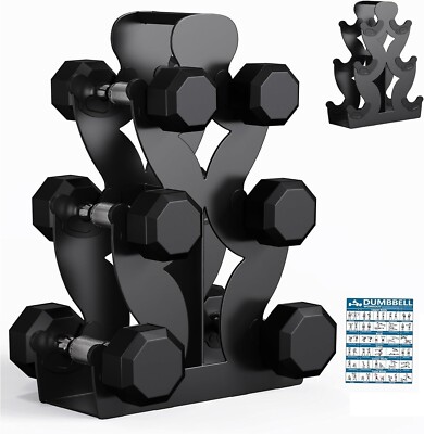 Small Dumbbell Rack Heavy Duty Dumbbell Stand Weight Stand for Dumbbells, Streng