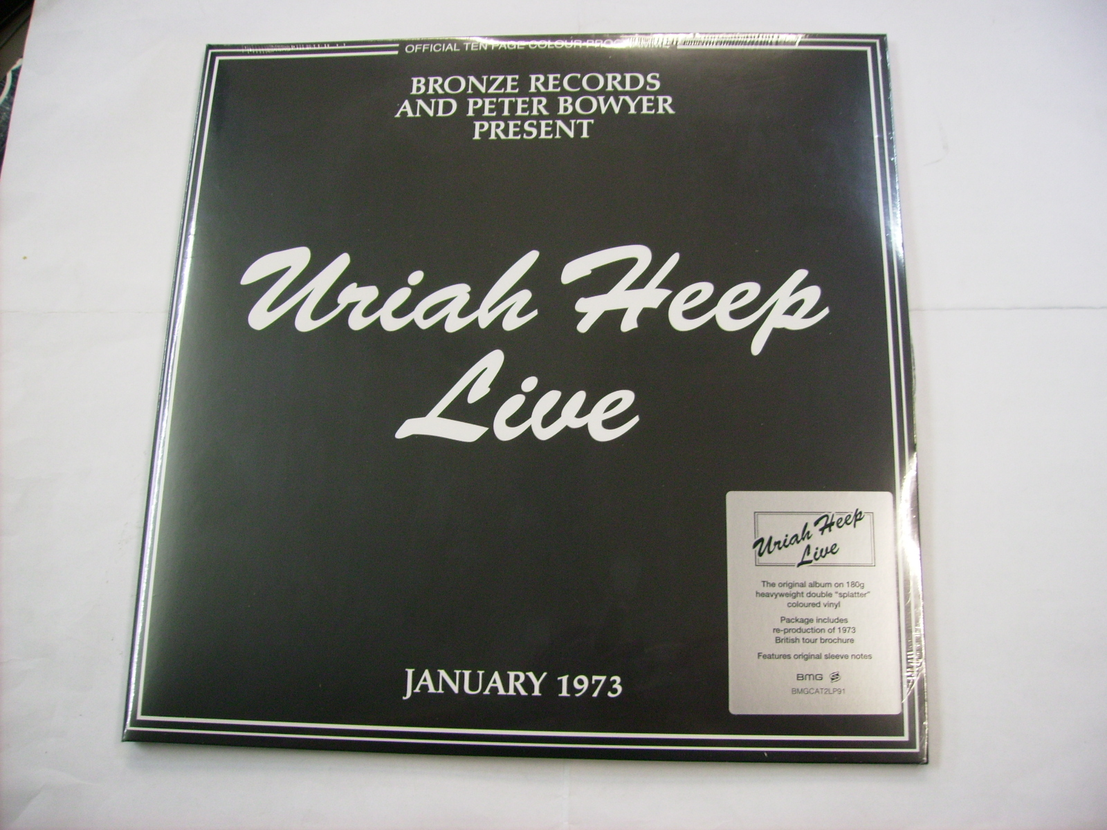URIAH HEEP - LIVE - 2LP SPLATTER VINYL NEW SEALED 2017 - 180 GRAM RSD