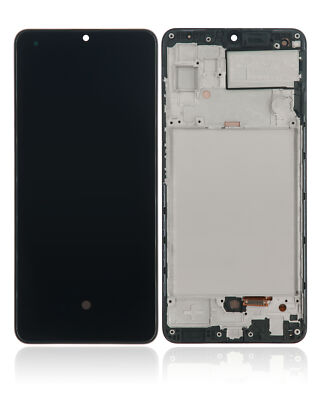 Replacement OLED Assembly With Frame For Samsung Galaxy A32 A325 - Awesome Black