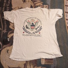 Vintage 90s Washington DC D.C. Single Stitch Souvenir Seal Graphic T shirt L