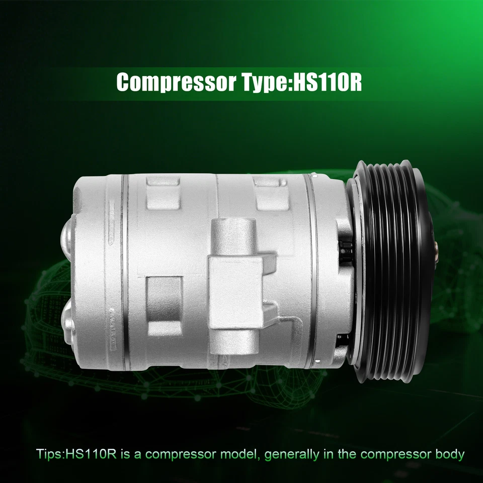 AC A/C Compressor FOR 2006 2007 2008 2009 Chevrolet Equinox Pontiac Torrent 3.4L - Image 2 of 4