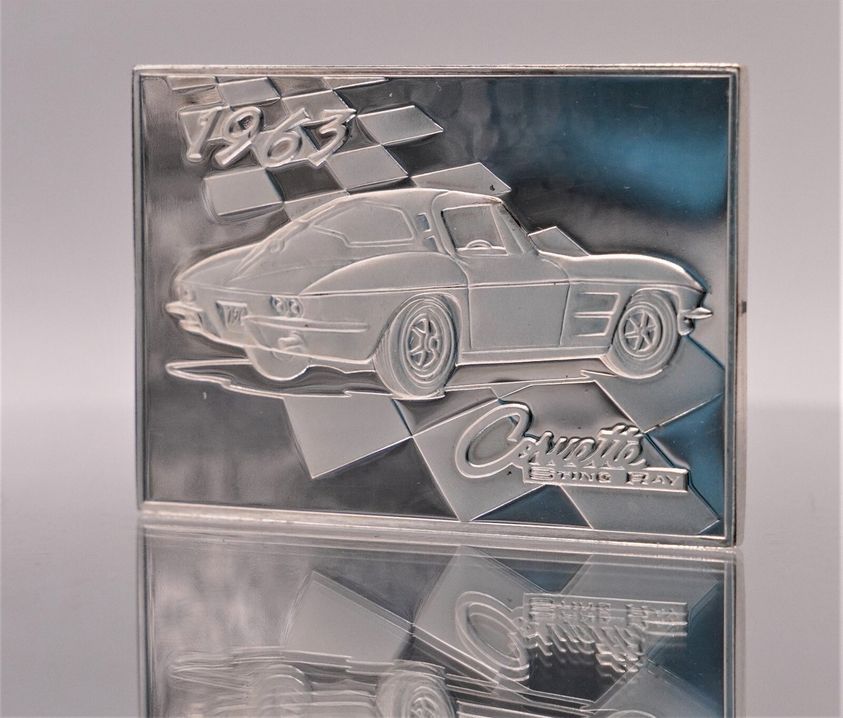 1963 Corvette Sting Ray Franklin Mint 1oz + 925 Sterling Silver