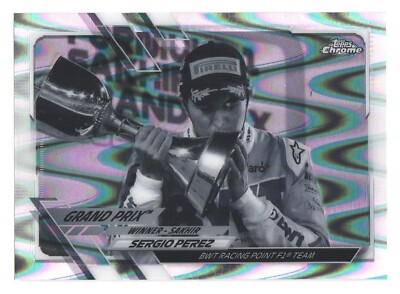 2021 Topps Chrome Formula 1 F1 RayWave BWT Racing Sergio Perez