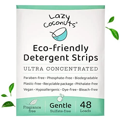 Laundry Detergent Sheets - Sulfate-free, Gentle - For Sensitive Skin, Baby, H...