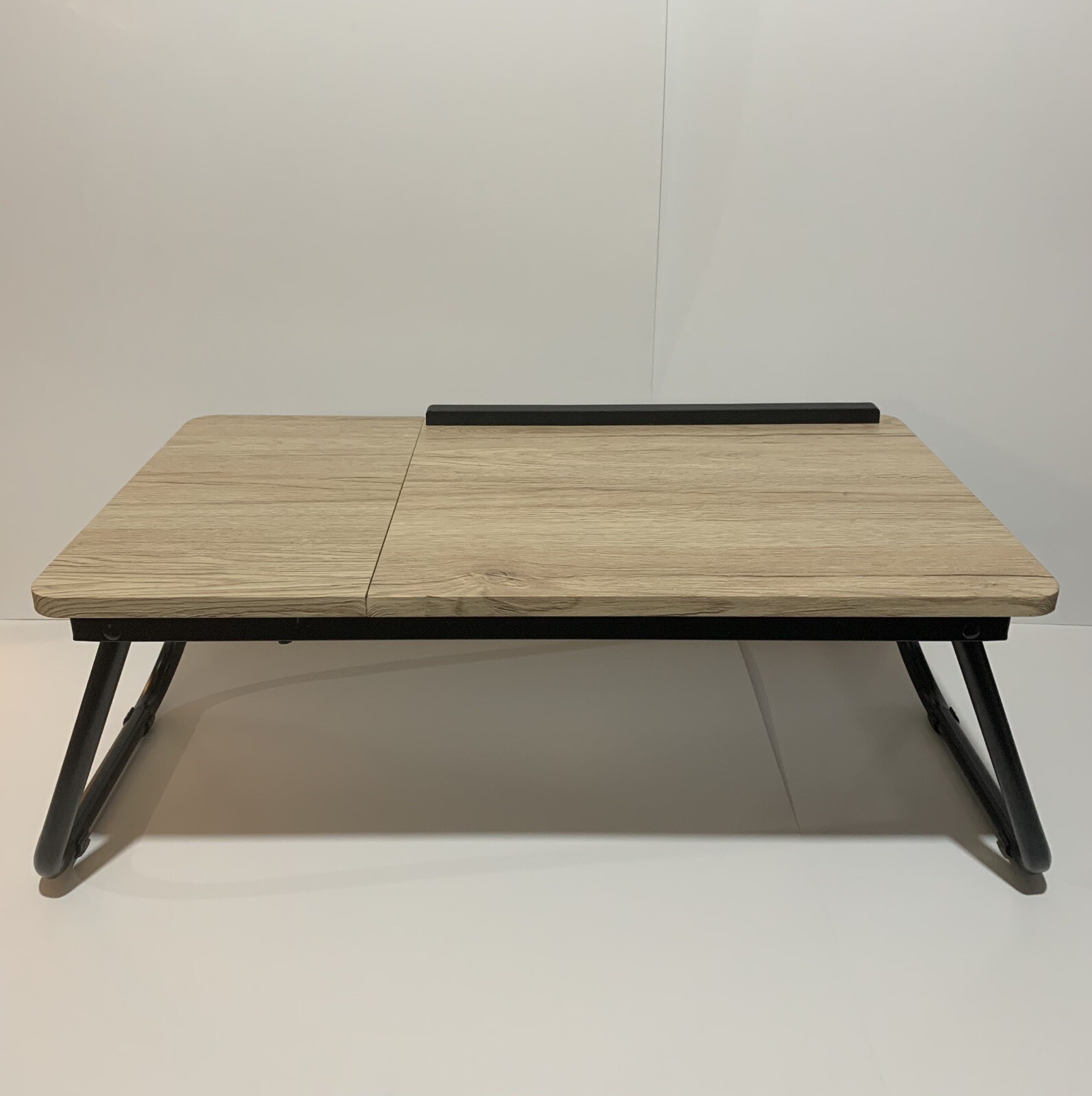 Portable Oak & Black Laptop Stand New Unused Adjustable  -image