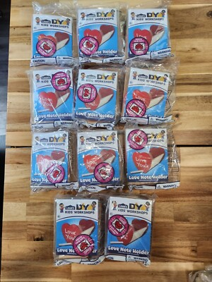 #ad #ad Lot Of 11 Lowe#x27;s DIY Kids Workshop Love Note Holder Valentine#x27;s Day Bday Party $33.48
