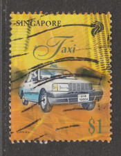 1977 SINGAPORE $1 Taxi SG878 Used