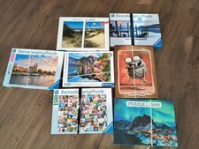 Konvolut 7x Puzzles 1000 + 1500 Teile Ravensburger Clementoni Heye Blatz
