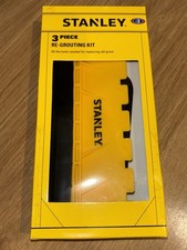 Stanley 3 Piece Grout Removal And Re-grouting Kit Brand New 