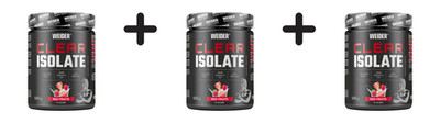 3 x Weider Clear Isolate (500g) Red Fruits (63,30 EUR/kg)