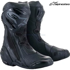 Alpinestars Supertech-R Racing Boots Black Size Large, Durable Microfiber