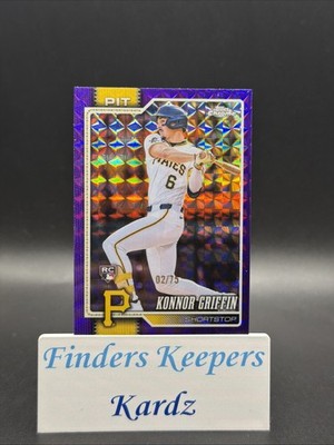 2026 Topps Chrome RC Geometric PURPLE KONNOR GRIFFIN  #2/75~PIRATES
