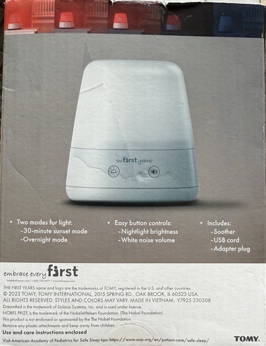 The 1st Years Baby Soother White Noise Red Technology Night Light - Picture 3 of 4