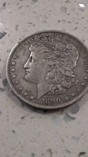 1890 Morgan Silver Dollar $1 Business Strike New Orleans Circulated Silver Coin