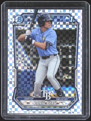 Daniel Pierce #BCP-77 2026 Bowman Chrome Prospects Mojo Refractor Tampa Bay Rays