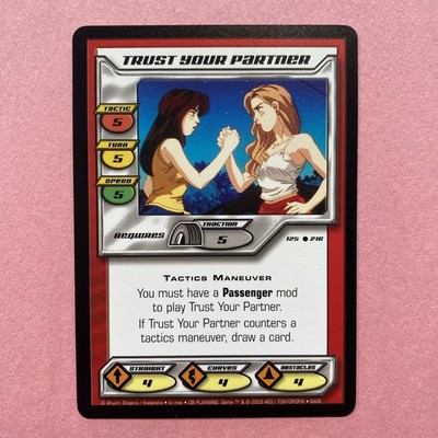 2003 AEG TokyoPop Initial D CCG 125/216 Trust Your Partner Base Set
