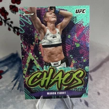 2024 Topps Finest UFC - Chaos Manon Fiorot #CHA-5 Aqua Glitter Refractor