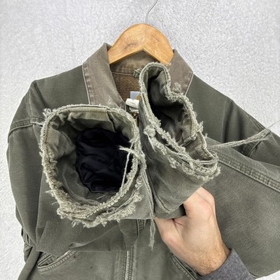 Carhartt Detroit Jacket Blanket Lined Mens XL J76 MOS Moss Green