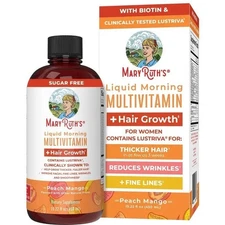 🍑 MaryRuth's Peach Mango Liquid Multivitamin | Hair, Skin & Nails | 15.22 fl oz