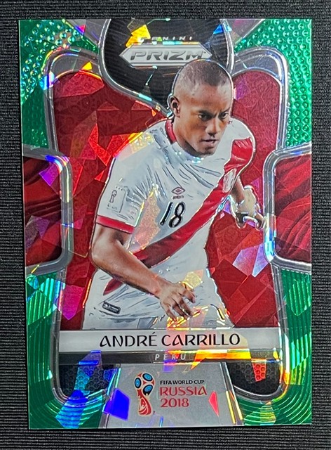 2018 Panini Prizm World Cup Andre Carrillo Green Crystals 12/25