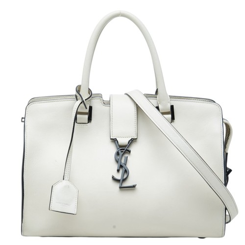 SAINT LAURENT YSL logo Baby mosquito bus Handbag Shoulder Bag 2WAY 424868 Used
