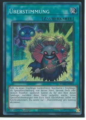YU GI OH ÜBERSTIMMUNG  BLGG-DE034 SECRET RARE 1.AUFLAGE