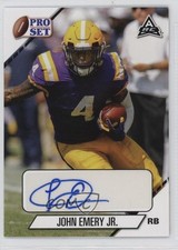 2021 Leaf Pro Set College Auto John Emery Jr #PS-JEJ Auto 1n4j