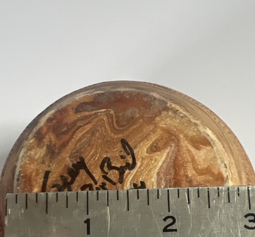 KICKING BIRD Gregory Warren SIGNED Pottery Bowl Native American BEAD & FEATHER - Picture 8 of 8