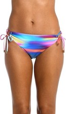 La Blanca Women's Side Tie Hipster Swimsuit Bottom Multi Sunset Shores 12