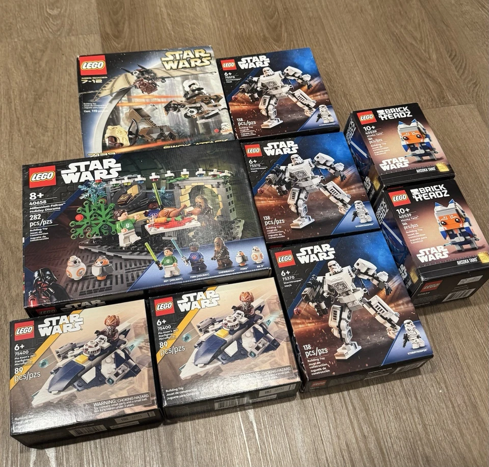 LEGO Star Wars NUEVO SET SELLADO LOTE DE 9 RARO - 7139 40658 75400 75370 40539 Foto 2 de 4