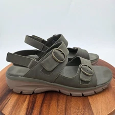 Size 10 Skechers Women's Certified Easy Going Charm Sandals Olv Green SN 163431