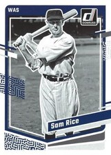 Sam Rice 2023 Donruss Baseball - #164 - Washington Senators