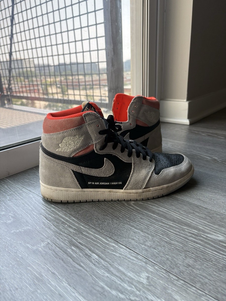 Jordan 1 Retro High Neutral Grey Hyper Crimson Size 11  display picture 2