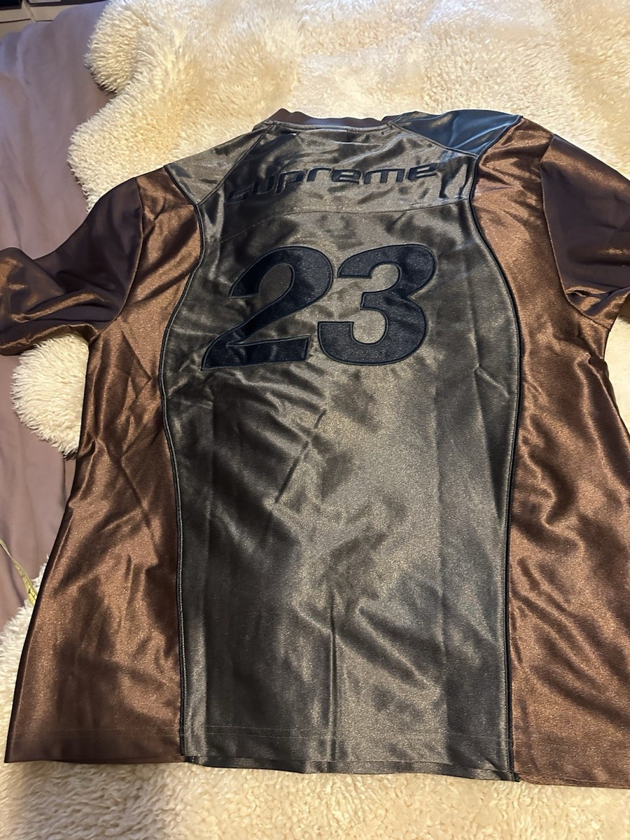 Supreme x Jordan Warm Up Jersey Olive Brown HF0834-395 Large | eBay