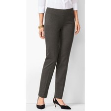 Talbots Heritage Dress Pants Women Gray Style MA804, Size 12, MSRP 80, NWT