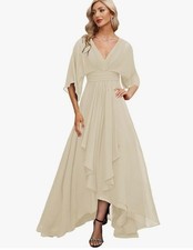NWT - Mother of the Bride Dress - Size 8 - Champagne Color