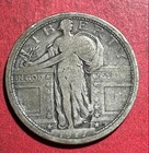 1917 Type I US Standing Liberty SILVER Quarter! "Philadelphia" Mint! VG Old Coin