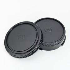 Rear Lens Cap Body Cap Set for Canon FD FL FDn SLR Film Cameras AE-1 A-1 F-1